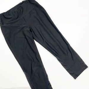 RBX black mesh cropped leggings